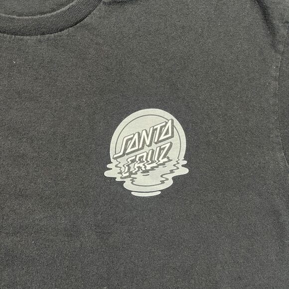 Santa Cruz Skate T-Shirt Men’s XL Black Front Back Graphic Tee Streetwear - Picture 2 of 9